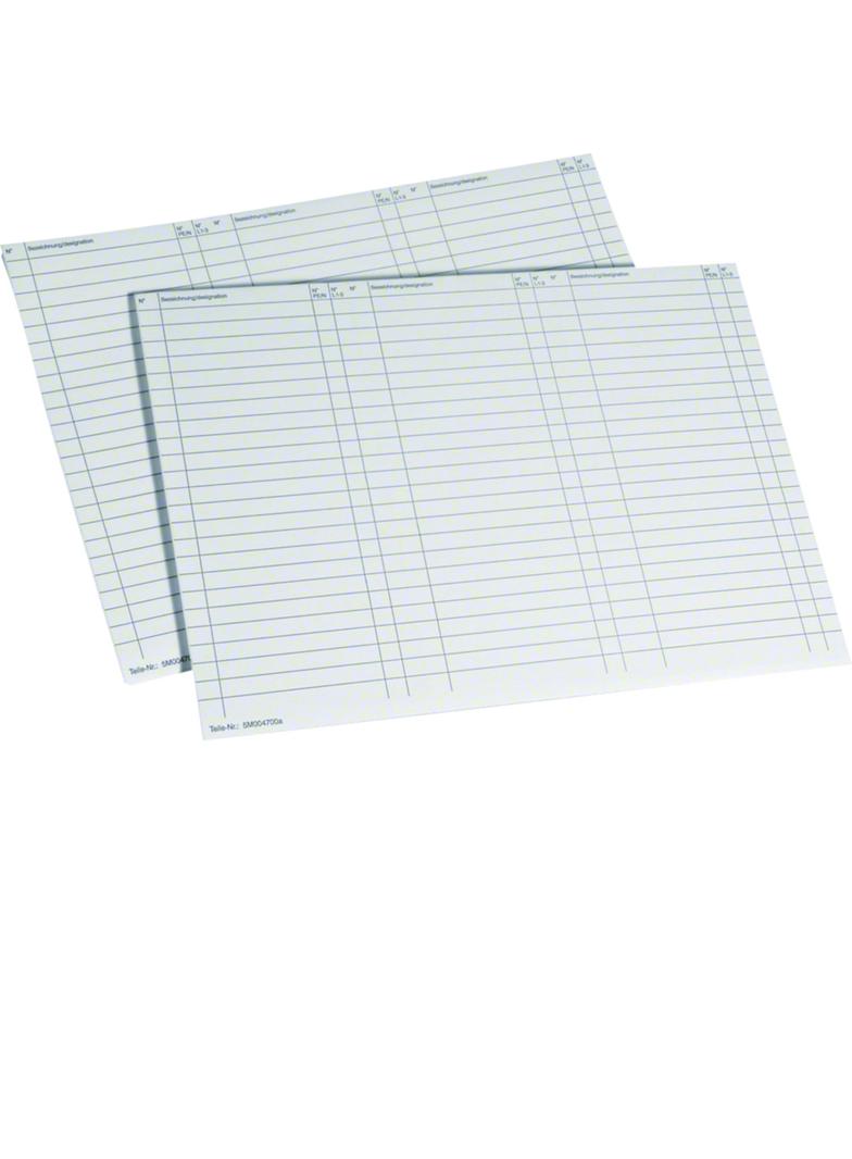 univers Arkusz opisowy A4 10szt.(24 linie)