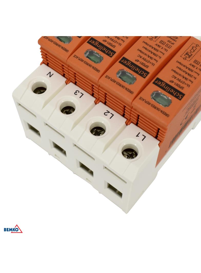 OGRANICZNIK PRZEPIĘĆ 4P 20kA(8/20) KLASA T2 (C) SCHELINGER