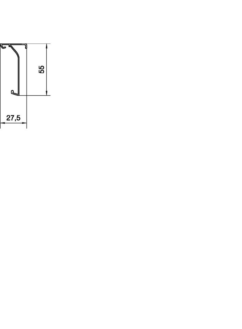 tehalit.SL Pokrywa dywanowa 20x55 biały SL20055229016 HAGER
