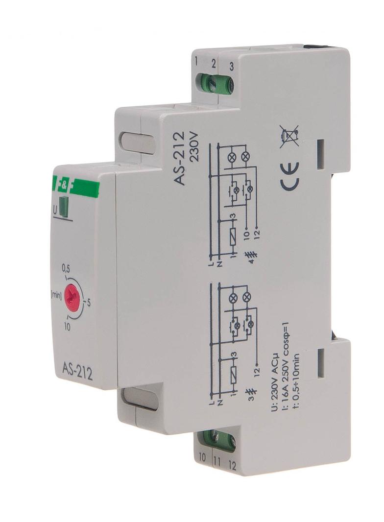 automat schodowy - montaż na szynie DIN