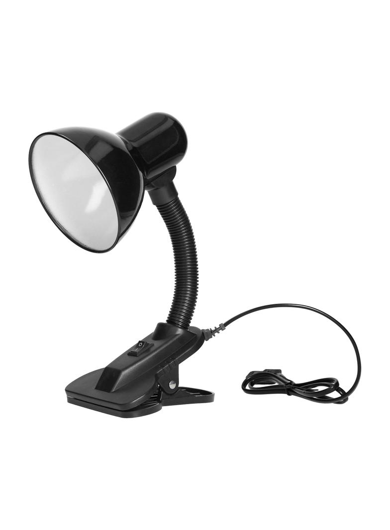 LATSA, lampa biurkowa z klipsem, 40W, E27, stal + tworzywo, czarna DL-3/B ORNO
