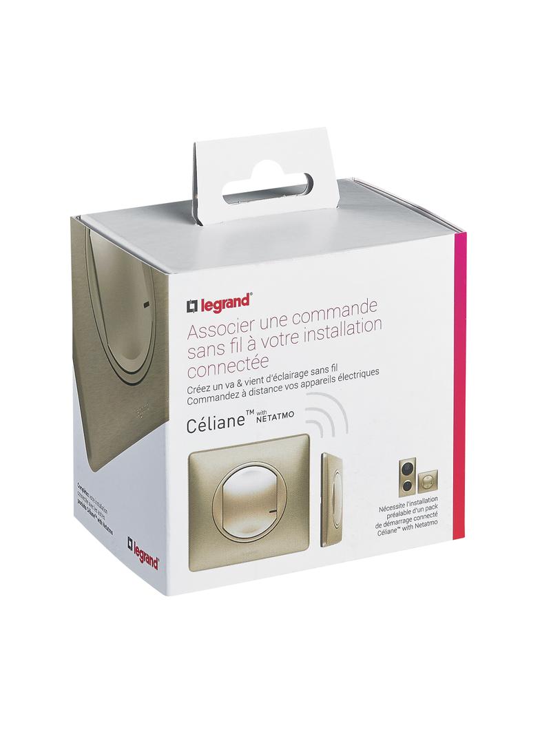 CELIANE WITH NETATMO - ŁĄCZNIK BEZPRZEWODOWY OŚWIETLENIA I GNIAZD TYTANOWY, Legrand