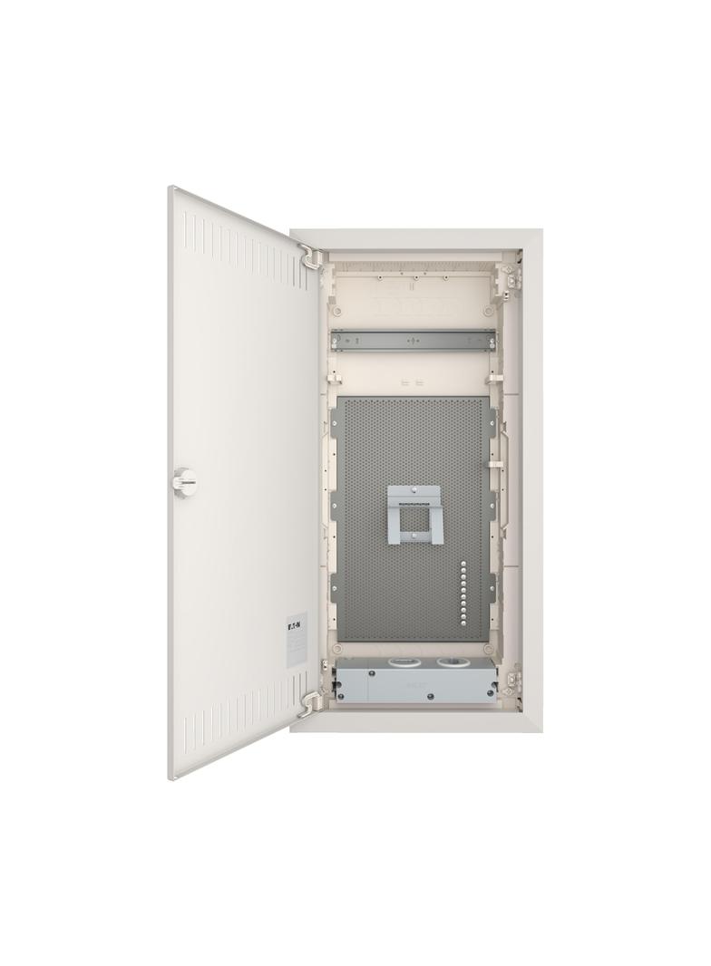 KLV-48UPM-F Rozdzielnica multimedialna podtynkowa płaska 4x12 kl.II IP30 zawiera listwy N/PE 178832 EATON