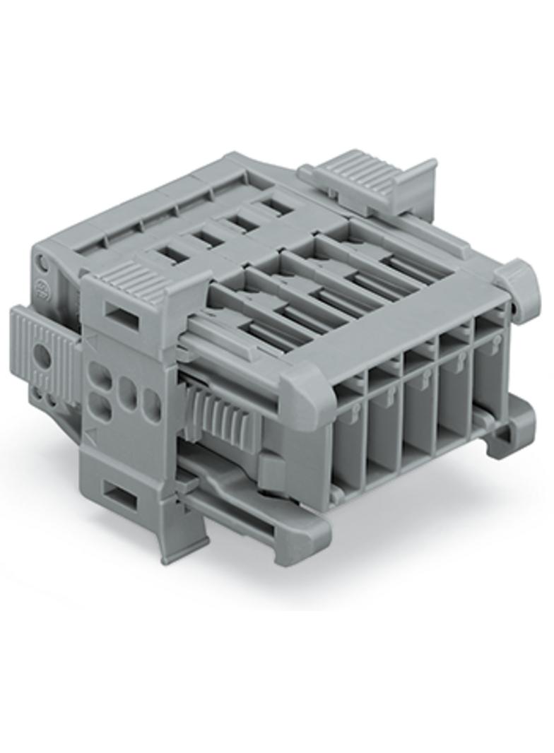 X-COM wtyk 4-biegunowy szary raster 5 mm /50szt./ WAGO