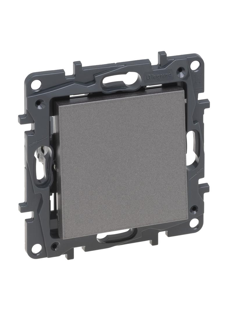 Niloe Step - przycisk pojedynczy 6 A- kolor stalowy, Legrand