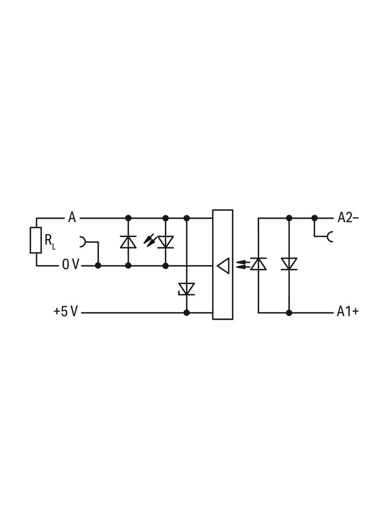 złączka z optoseparatorem 24VDC/5VDC/0,5A/10kHz