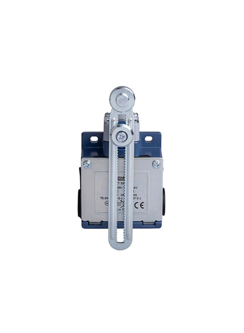 Łącznik w obudowie metalowej, 1NC+1NO, dźwignia z rolką metalową