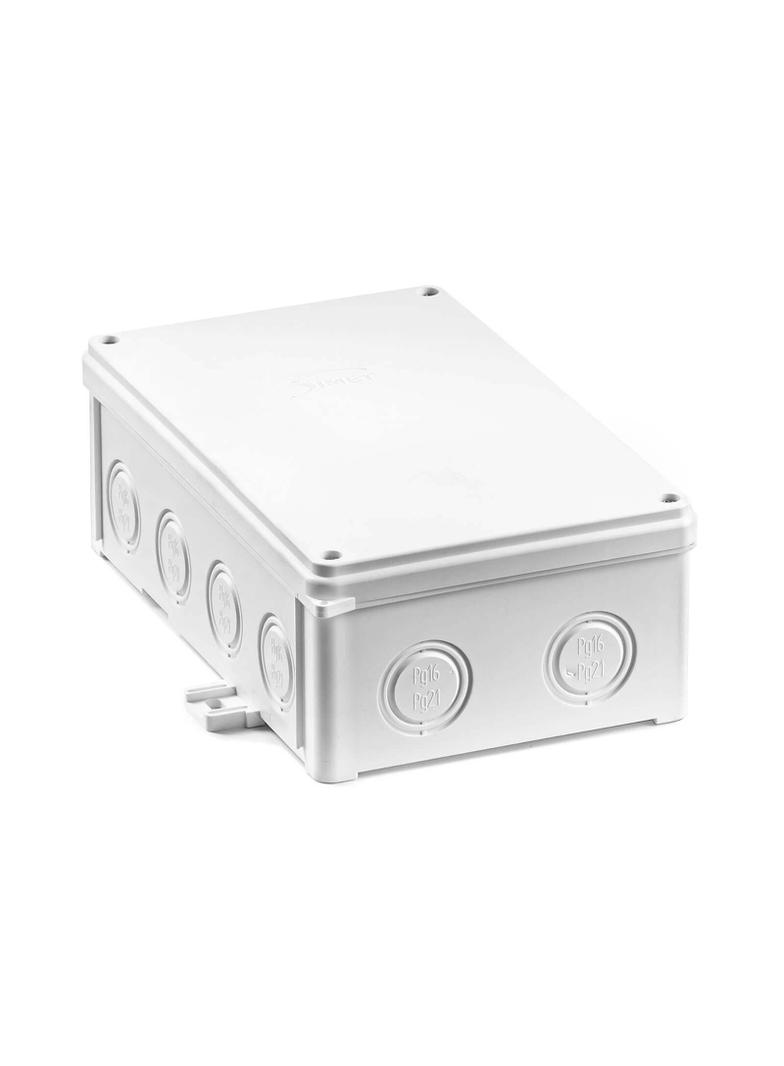 N110x180S Puszka instalacyjna naścienna 180x110x61mm biały  SIMET
