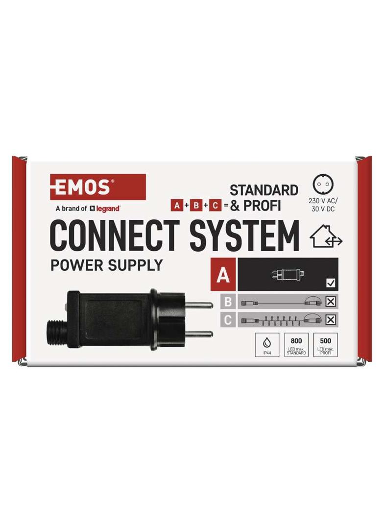 Zasilacz choinkowy do serii Standard i Profi 800LED IP44 timer D1ZB05 EMOS