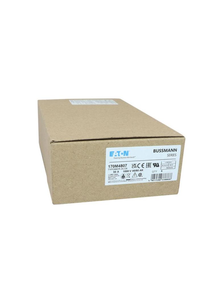 50A 1000V 00/80 aR INDICATOR FUSE Wkładka szybka 50A AC 1000V rozmiar 00 30x47x98 mm aR DIN 170M4807