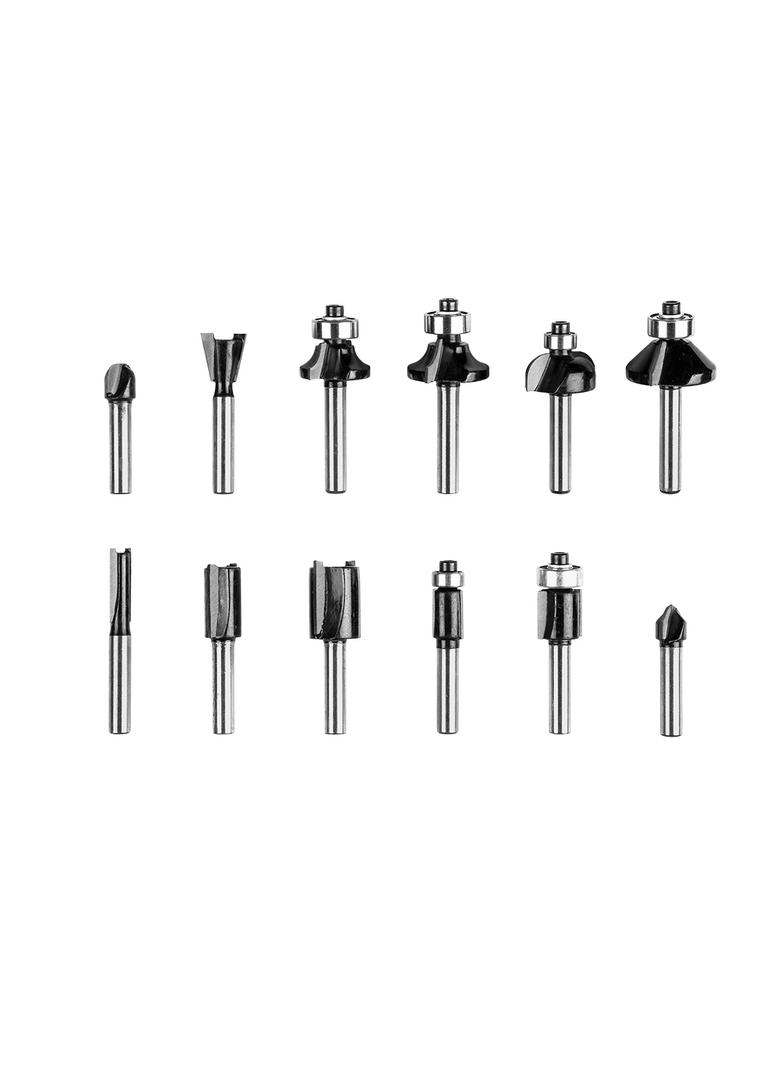 Frezy widiowe, trzpień 6 mm, zestaw 12 szt.