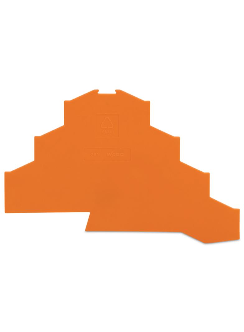 ścianka końcowa pomarańczowa