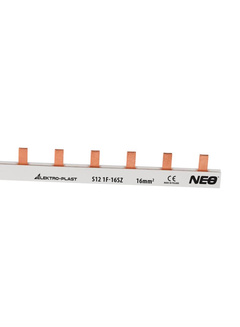 Szyna łączeniowa pinowa 1P 12M 16mm2 S12 1F-16SZ typu PIN 45.236 OPATÓWEK