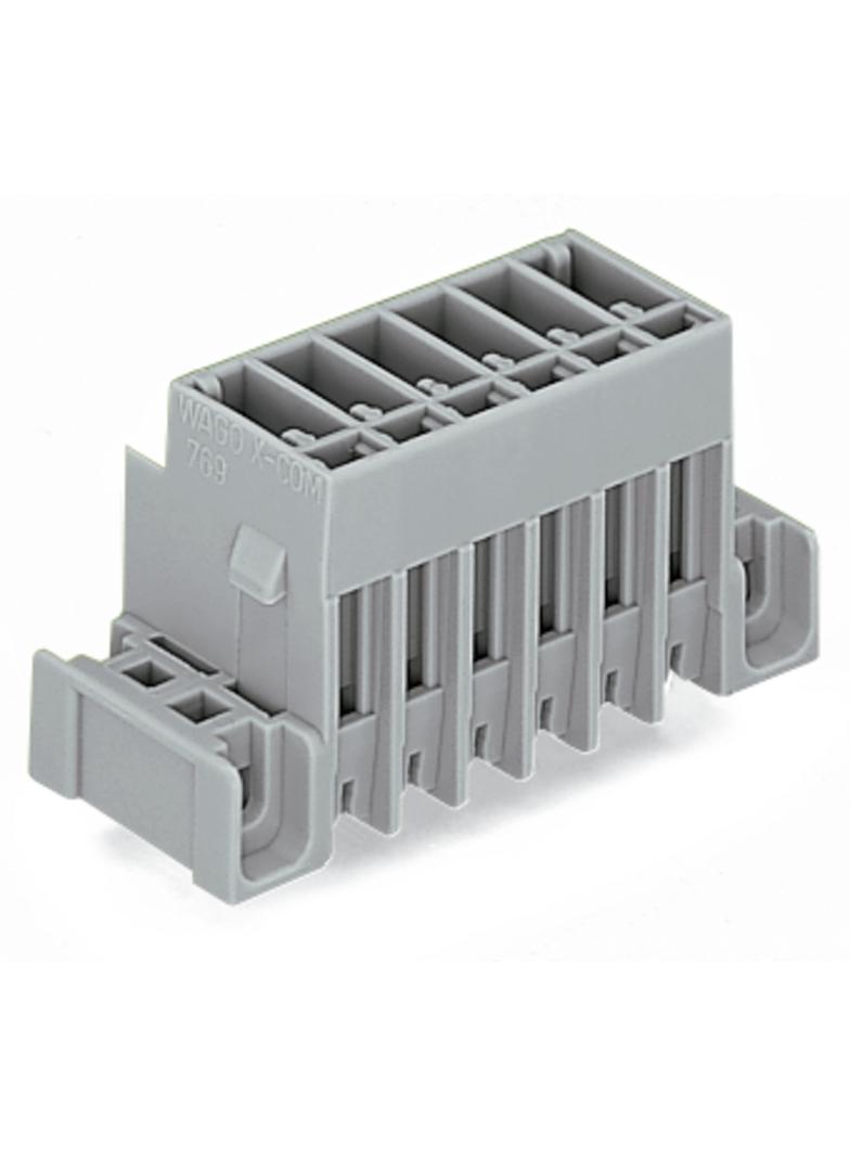 X-COM wtyk 2-biegunowy szary raster 5 mm