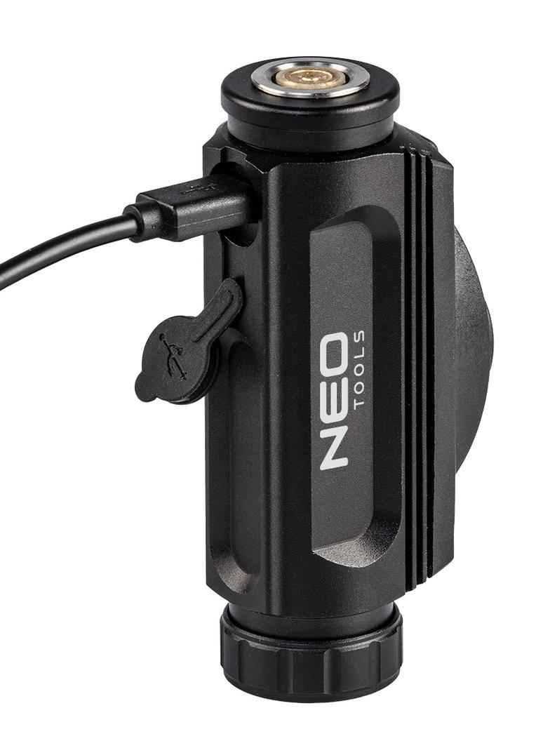 Latarka czołowa akumulatorowa USB 1000 lm czerwony/niebieski CREE LED + LED