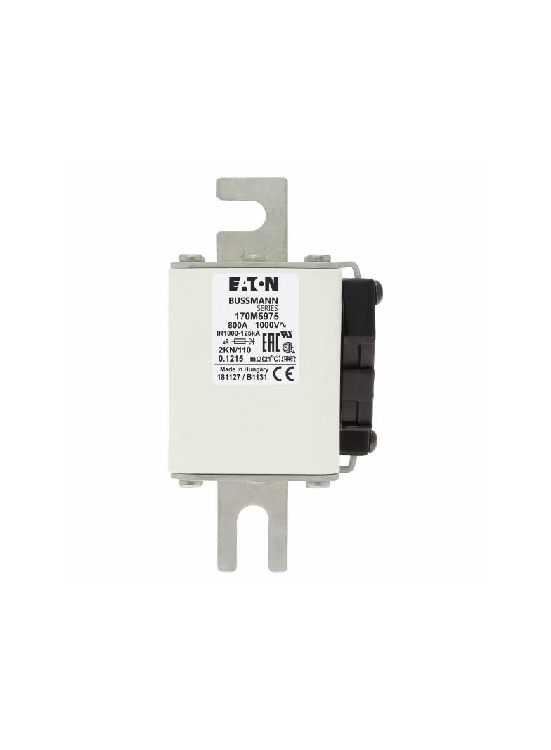 800A 1000V 2KN/110 aR INDICATOR FUSE Wkładka szybka 800A AC 1000V DIN 2 59x77x138 mm aR, 170M5975 EA