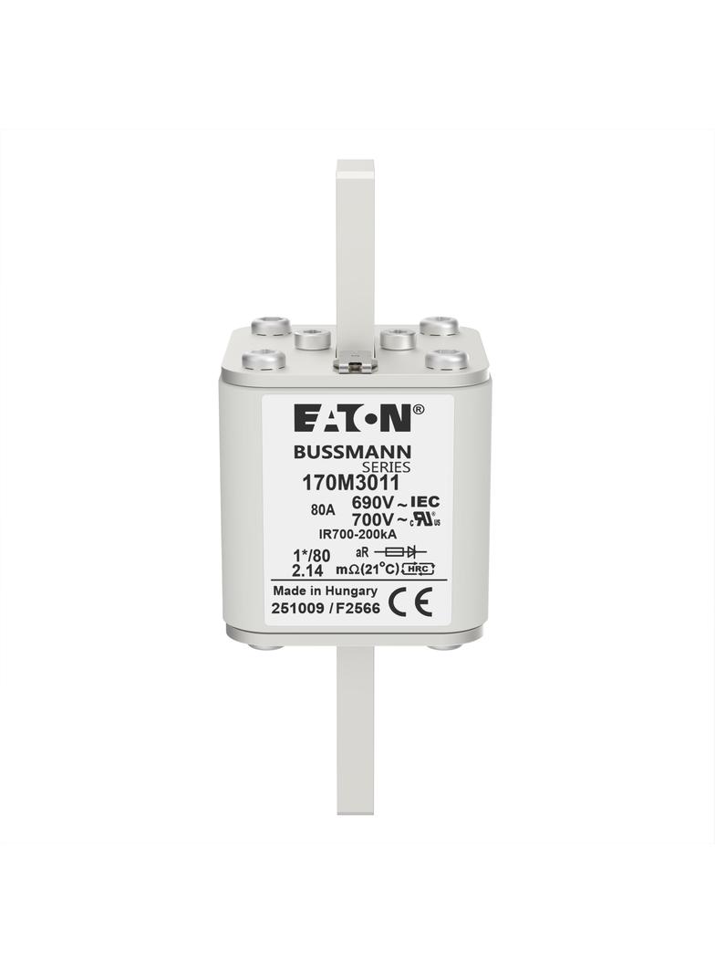 80A 690V 1*/80 aR INDICATOR FUSE Wkładka szybka 80A AC 690V compact DIN 1 45x45x104 mm aR 170M3011 E