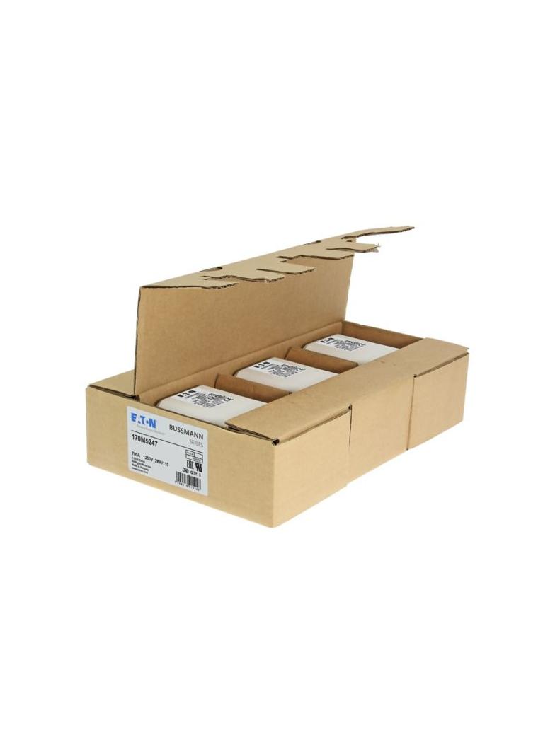 FUSE 700A 1250V 2KN/110 AR CU Wkładka szybka 700A AC 1250V rozmiar 2 61x77x138 mm aR DIN I 170M5247