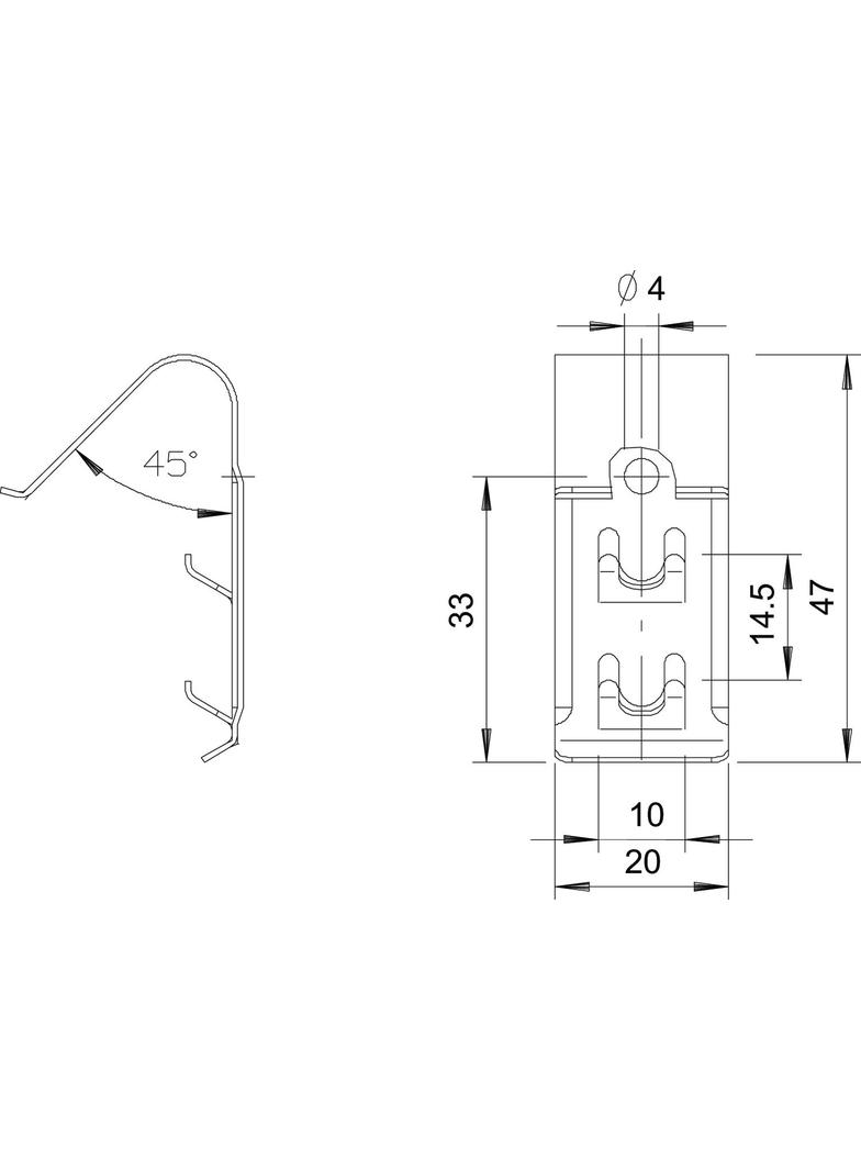 DKU, KLAMRA POKRYWY UNIWERSALNA VA