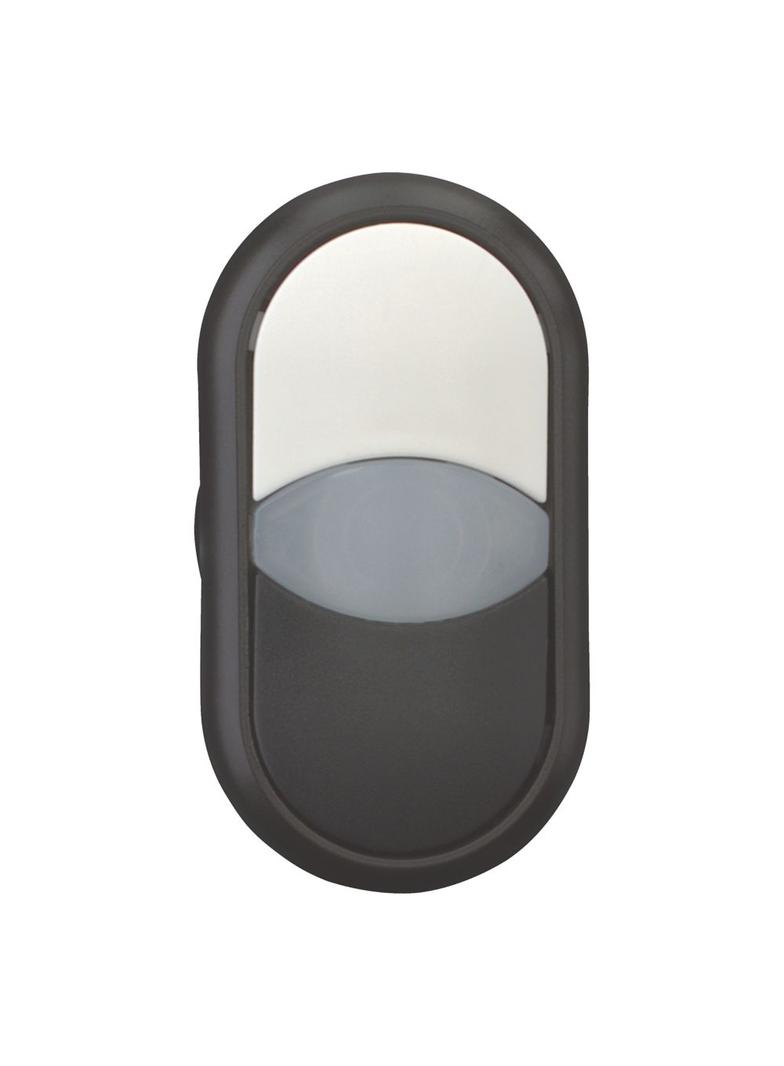 M22S-DDL-WS Napęd przycisku podwójny biało/czarny z podświetleniem z samopowrotem 216705 EATON