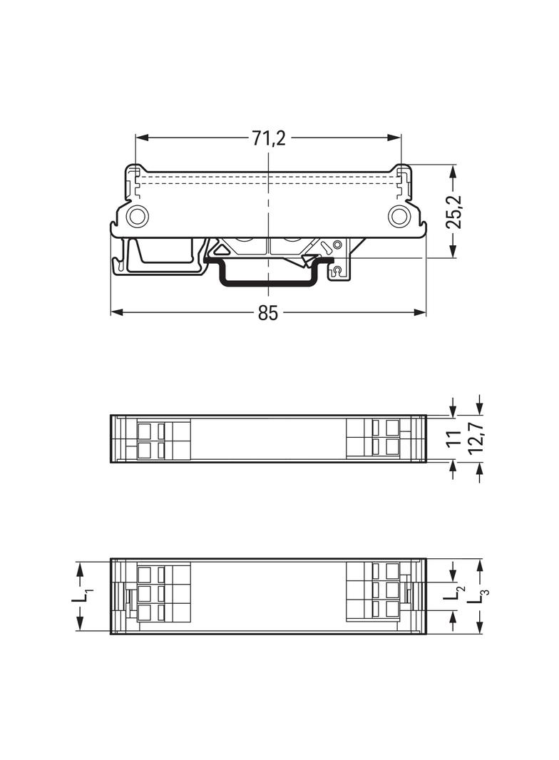 stopka montażowa szara