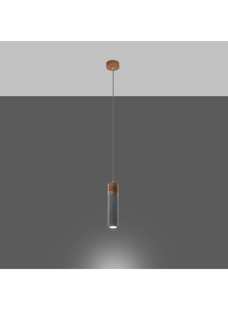 Lampa wisząca ZANE 1 szara