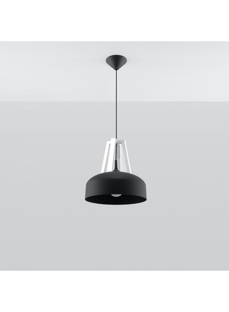 Sollux Lampa wisząca CASCO czarna/biała SL.0389