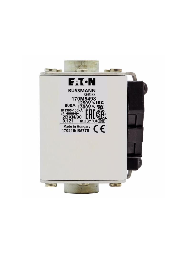 FUSE 800A 1250V 2BKN/90 AR CU Wkładka szybka 800A AC 1250V rozmiar 2 61x77x91 mm aR IEC UL 170M5498