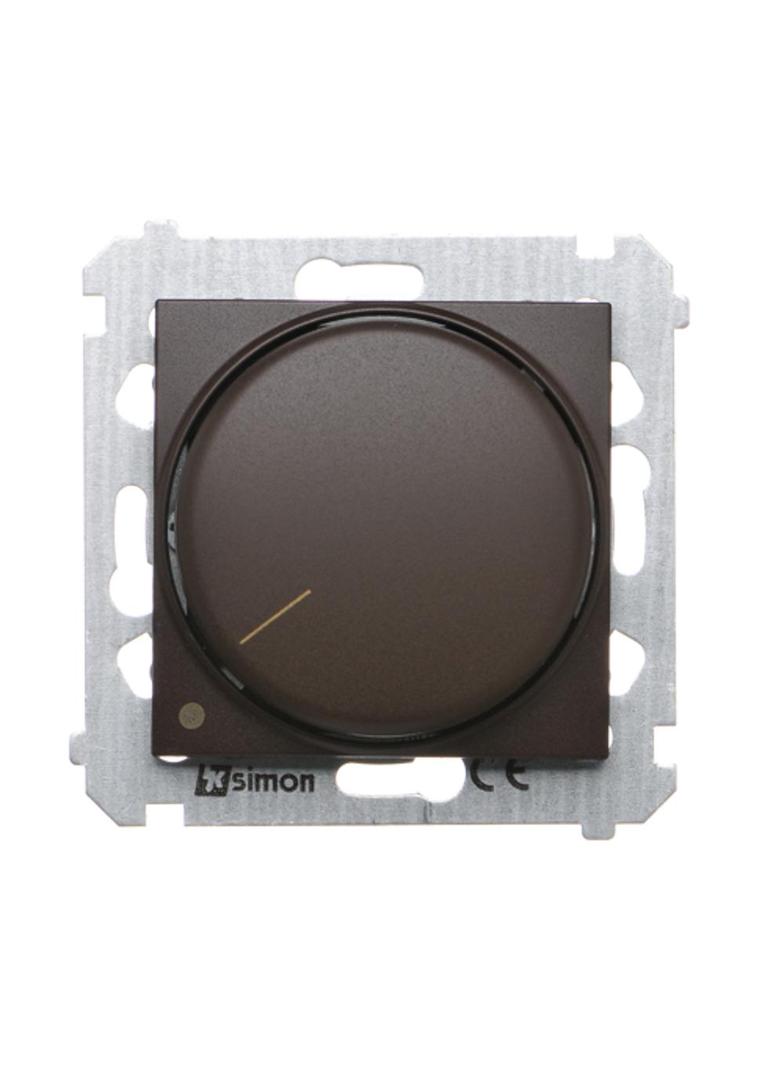 Simon 54 Ściemniacz obrotowy dwubiegunowy do LED ściemnialnych 230V 5-215W brąz mat *Wymagana instal