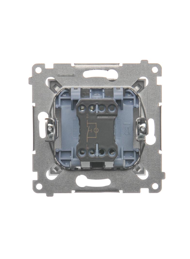 Simon 54 Przycisk „światło” z podświetleniem LED 16A 250V zaciski śrubowe srebrny mat DS1AL.01/43 KONTAKT