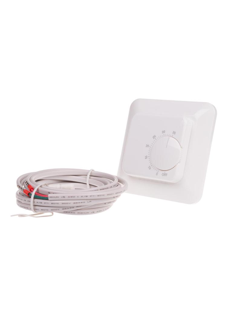 REGULATOR TEMPERATURY Z SONDĄ W KMPL. ZAKRES REGULACJI TEMP.: 5÷35°C, STYK: 1P, I=16A, MONTAŻ NA ŚCI