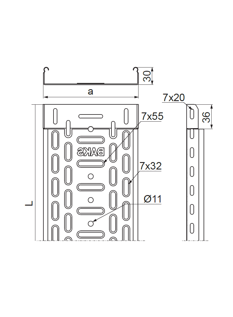 KGJ35H30/3 Korytko 1,0 mm