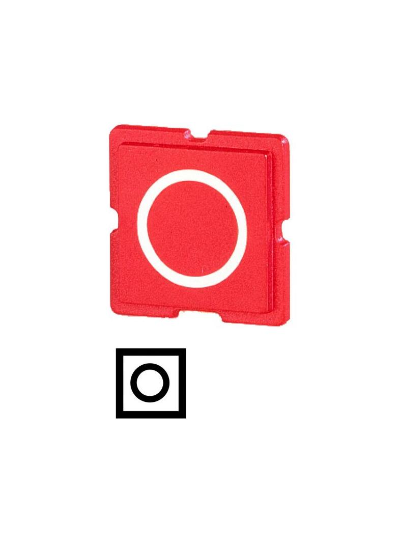 10TQ25 WKŁADKA PRZYCISKU CZERWONA, 0
