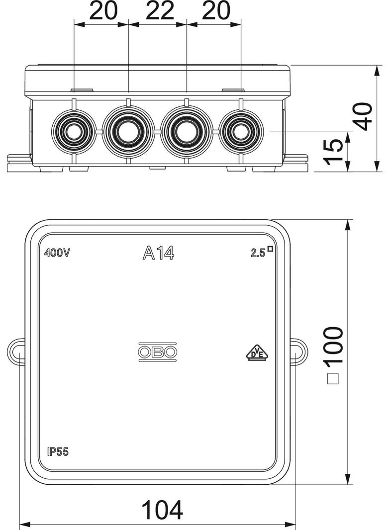 A 14 5, Puszka odgałęźna
