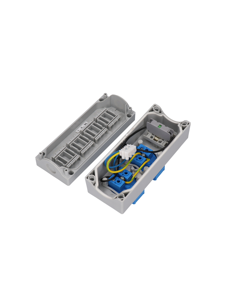 KASETA STEROWNICZA Z KLUCZEM I DWOMA GNIAZDKAMI 230V