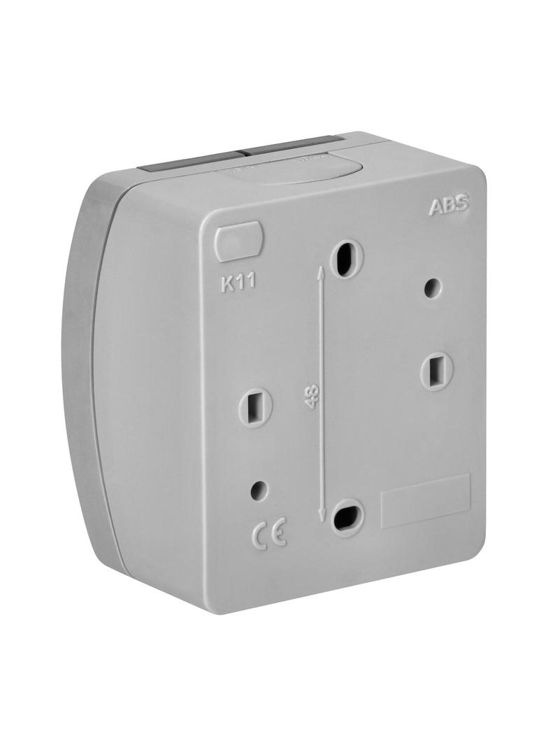 Gniazdo pojedyncze 2P+Z Schuko AQUATIC IP44 szary-grafit OR-OE-7105(GS)/GR ORNO