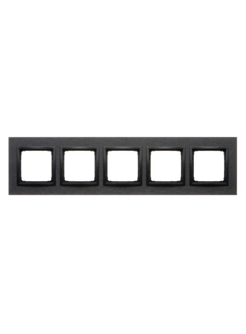 Simon 54 NATURE WMDZ-0150xS-083 Ramka 5-krotna Nature-Metal, INOX DARK, IP20/IP44. (IP44-należy zast DRN5/83 KONTAKT