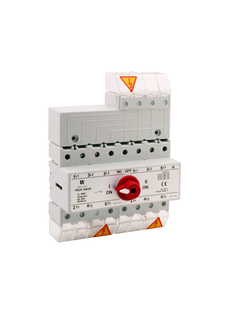 PRZEŁĄ.ŻRÓDŁA.ZASI.4 BIEGUNOWY 63A Z POKRĘTŁEM NA ROZŁĄCZNIKU