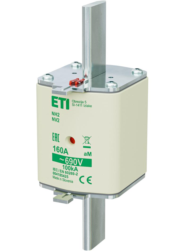 Wkładka topikowa NH silnikowa KOMBI NH2 aM 160A 690V 004185425 ETI