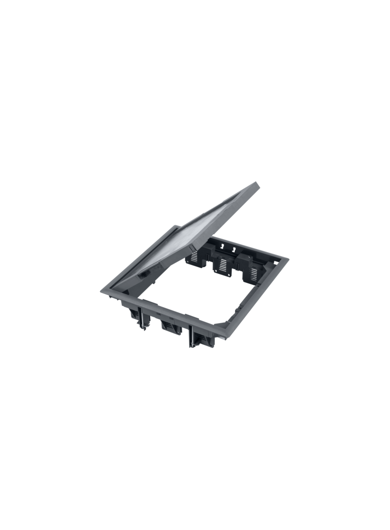 Simon Connect Puszka podłogowa 12x K45 lub 6x Simon500 z pokrywą 5mm szary