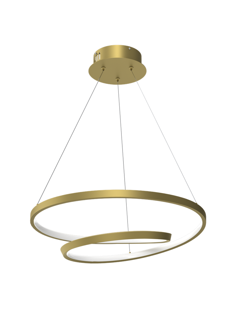 MILAGRO Lampa wisząca LUCERO GOLD 48W LED
