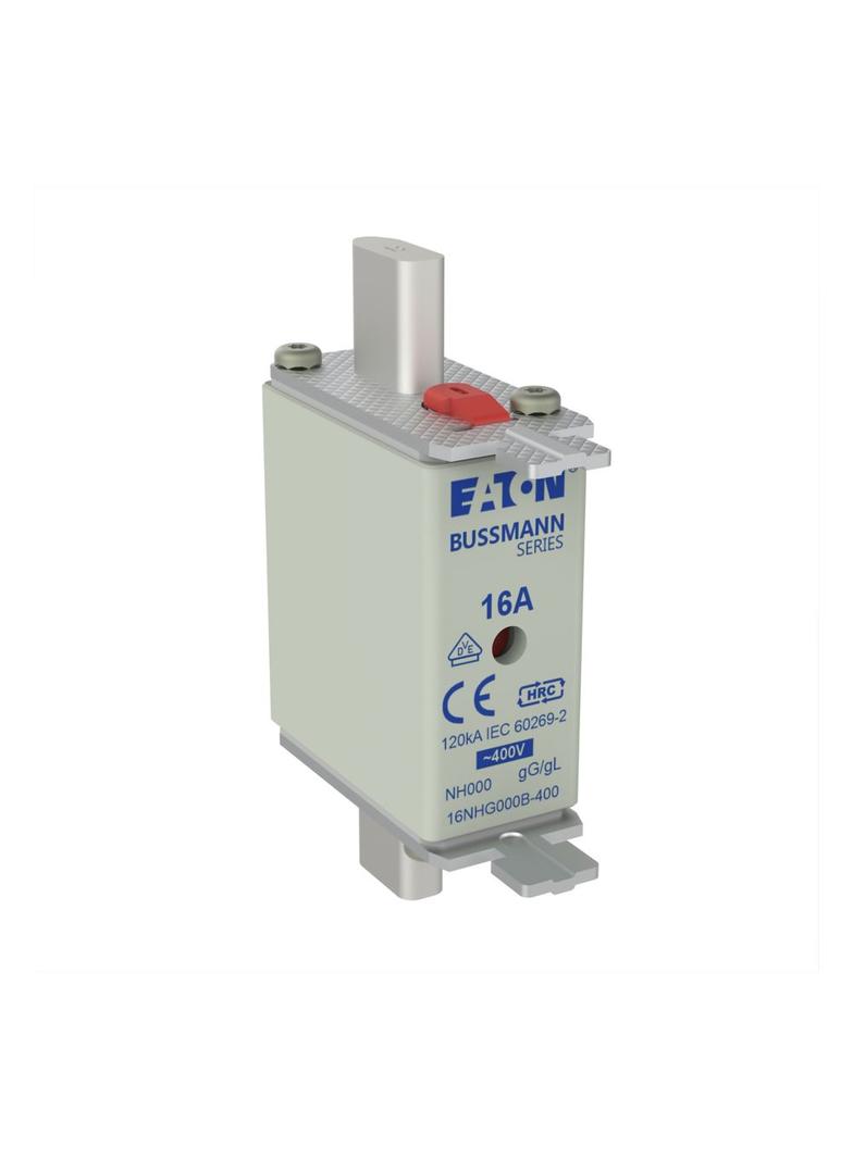 NH FUSE 16A 400V GG/GL SIZE 000 Wkładka NH000 16A 400V GL/GG podwójny wskaźnik 16NHG000B-400 EATON