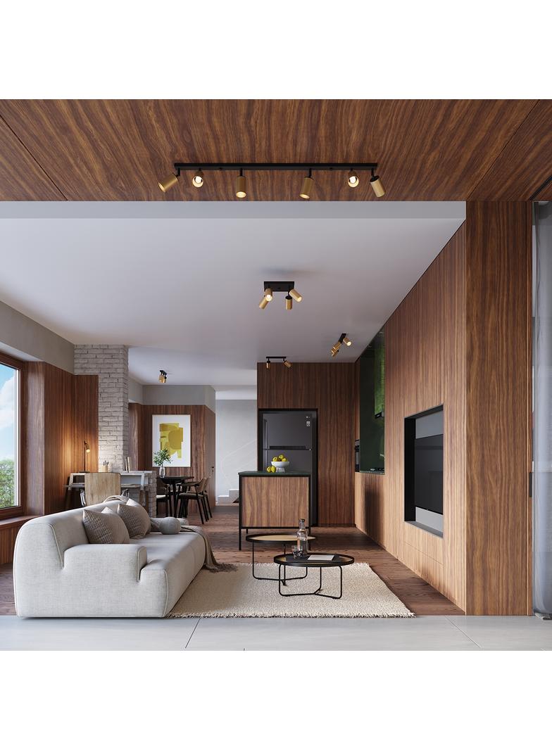 Kinkiet WINX czarny/złoty