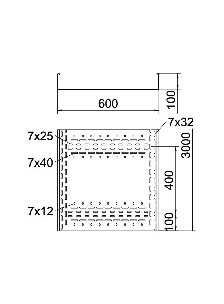 BKRS 1060 FS, Koryto kablowe