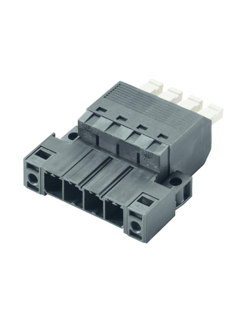 SVFL 7.62HP/04/180F SN BK BX Wtyk PCB (złącze wiązki), 7.62 mm, Liczba biegunów: 4, PUSH IN z aktuatorem /42szt./ 1547570000 WEIDMÜLLER
