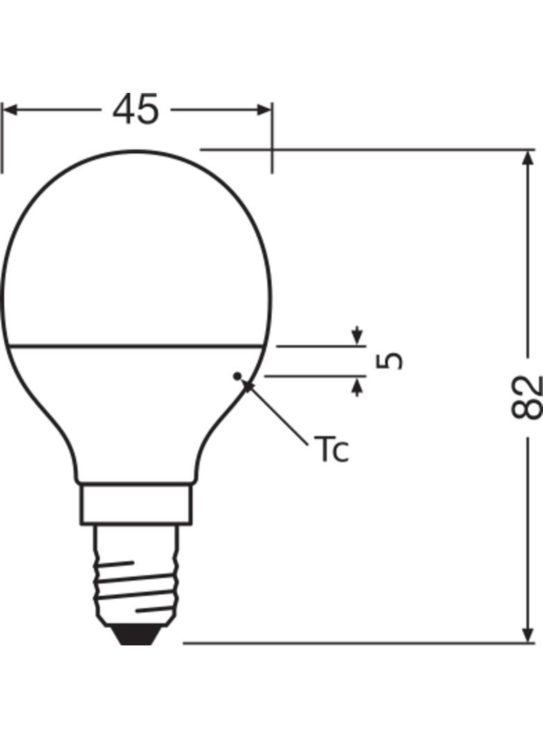 Lampa LED antybakteryjna LC CL P40 4,9W 865 230V FR E14