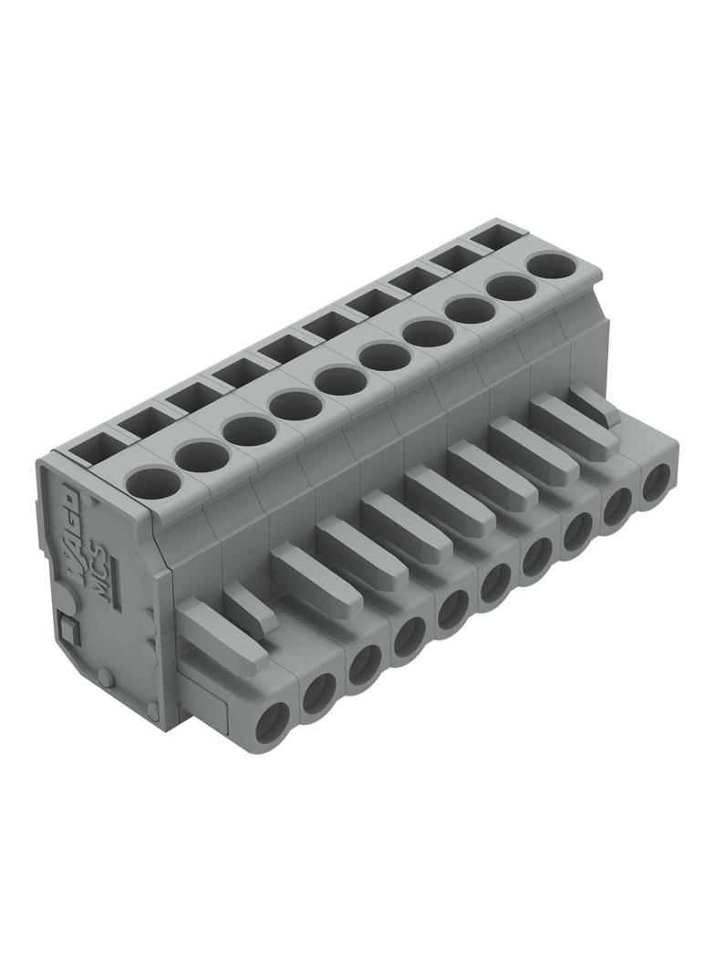 kątowy wtyk sprężynowy raster 5 mm 10-torowy /50szt./ WAGO
