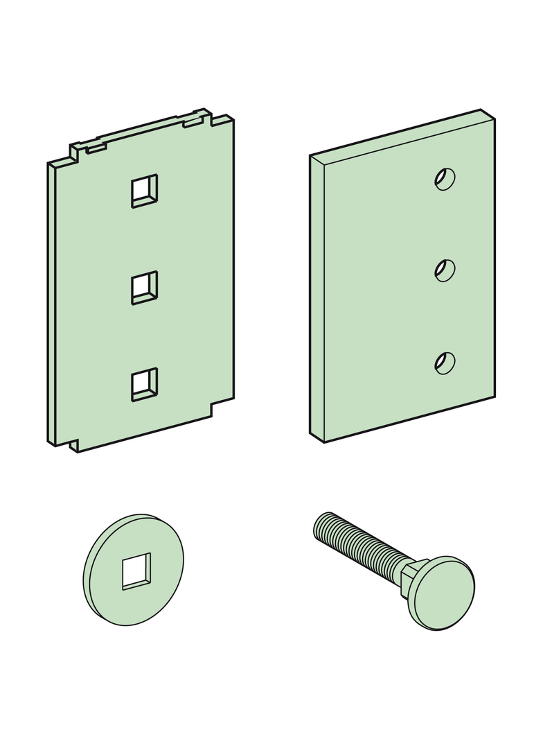 Rozdzielnice PrismaSet, połączenie poziome szyny 120mm