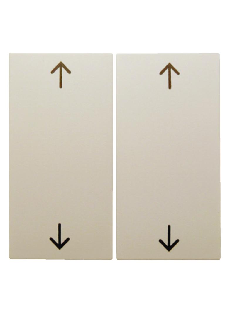 BERKER B.Kwadrat Klawisze nadrukowany symbol strzałki do łącznika żaluzjowego krem 5316448992 HAGER