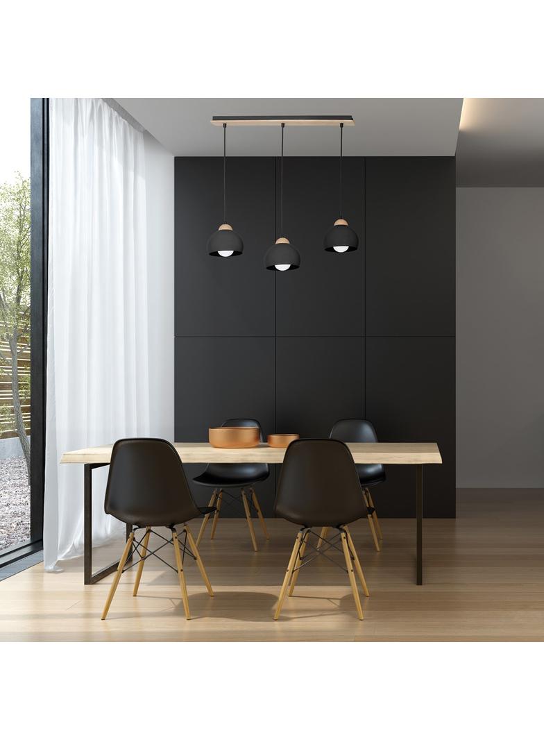 Milagro lampa wisząca Dama Black 3xE27 MLP6550
